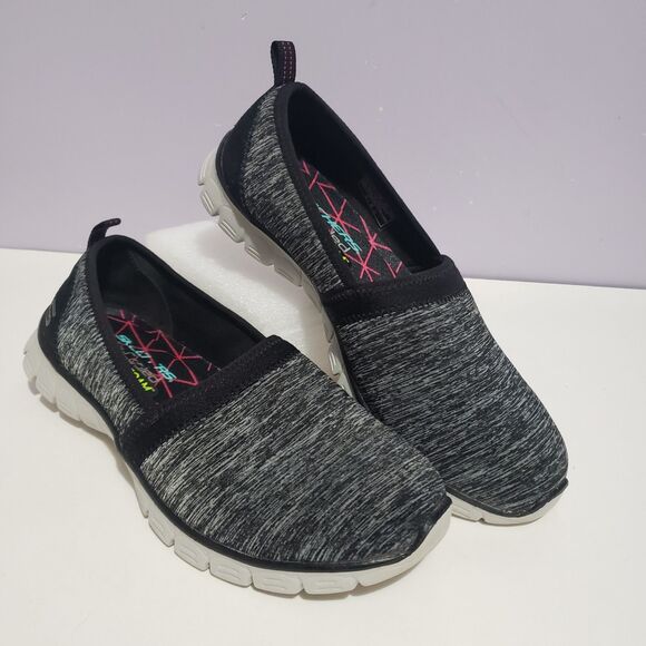 Skechers Air Cooled Memory Foam Gray Slip On Women's Sneakers Sz 8 - Picture 3 of 10